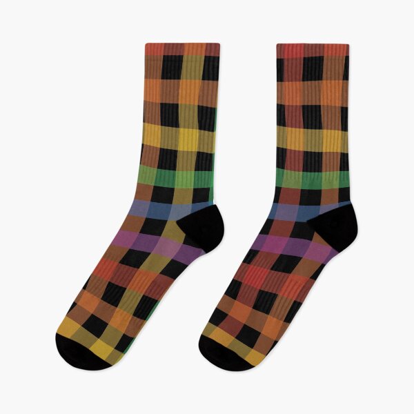Item preview, Rainbow ROYGBV checker plaid designed and sold by BLMcreations.