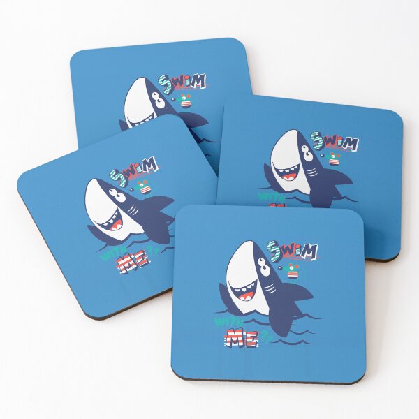 Item preview, Cute cartoon shark and mouse designed and sold by della95.