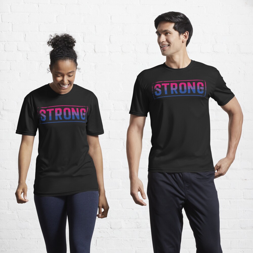 Bi Pride Strong Workout Bisexual Pride Fitness Strength