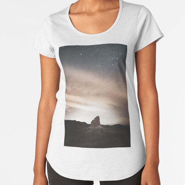The Trona Pinnacles Premium Scoop T-Shirt