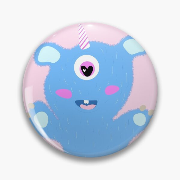Item preview, Cute blue monster  designed and sold by Gabrielle Freitas.