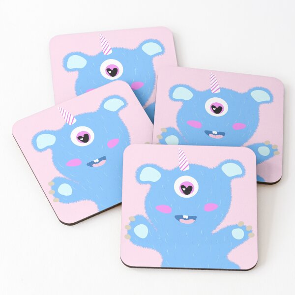 Item preview, Cute blue monster  designed and sold by Gabrielle Freitas.