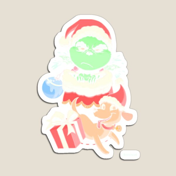 Stocking Stuffer Grinchy Magnet