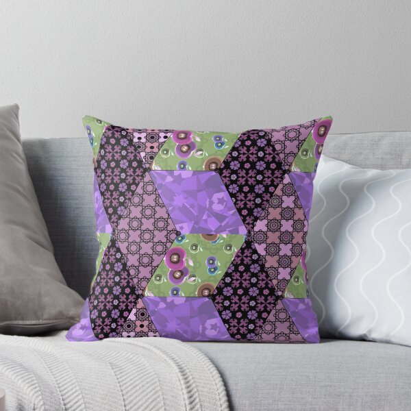 Item preview, colorful patchwork, folk, rustic, craft, abstract, abstraction, folk style designed and sold by fuzzyfox.