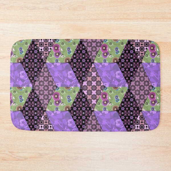 Item preview, colorful patchwork, folk, rustic, craft, abstract, abstraction, folk style designed and sold by fuzzyfox.