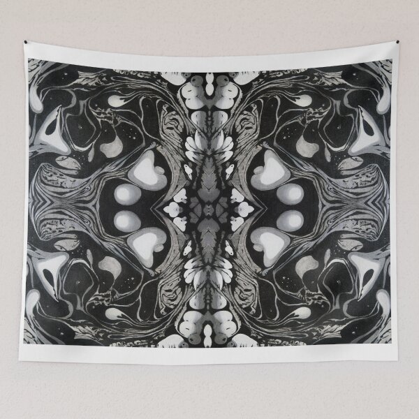 Item preview, Outer Space 3 Abstract Suminagashi Print designed and sold by Akvauter.