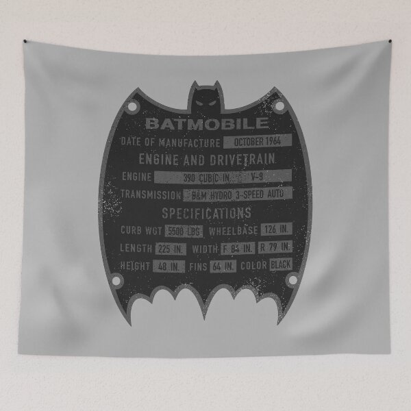 Item preview, Bat-Car black designed and sold by 13thFloorDesign.