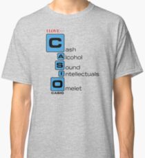 CASH - ALCOHOL - SOUND - INTELLECTUALS - OMELET Classic T-Shirt