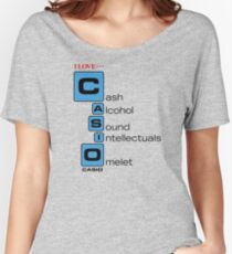 CASH - ALKOHOL - SOUND - INTELLECTUALS - OMELET Loose Fit T-Shirt