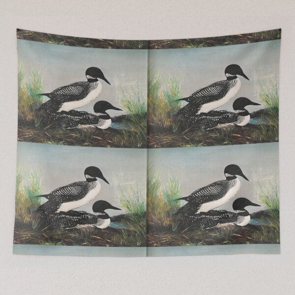 Item preview, Two Loons in Perfect Tune designed and sold by Artdesrapides.