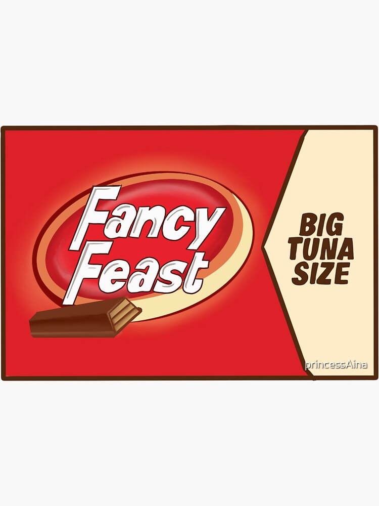 "Fancy Feast Kit Kat Bar The Office " Sticker by princessAina Redbubble