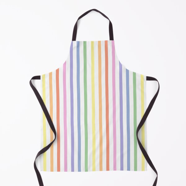 Item preview, White and pastel rainbow stripes - vertical designed and sold by LittleBettyMakes.