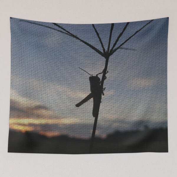 Item preview, Pseudomurals 00013 (Grasshopper High on Grass at Sunset) designed and sold by CleanWIP.