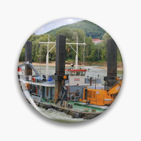 Item preview, Backhoe dredge, Danube River,Austria designed and sold by FranWest.