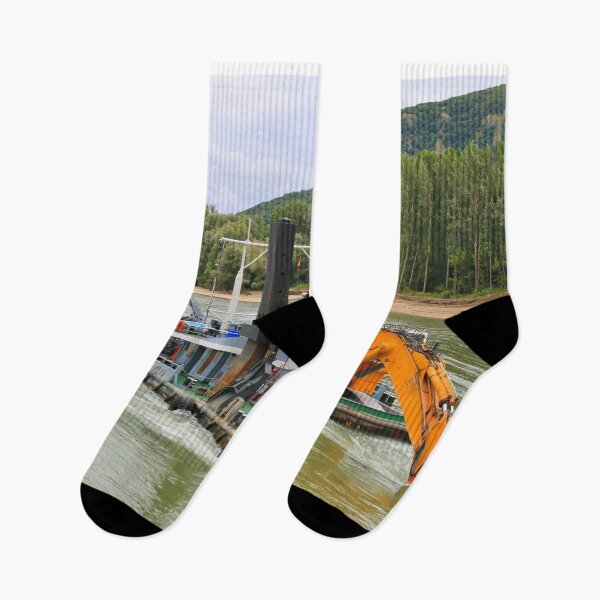 Item preview, Backhoe dredge, Danube River,Austria designed and sold by FranWest.