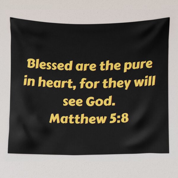 Item preview, Bible Verse Matthew 5:8 designed and sold by Prayingwarrior.