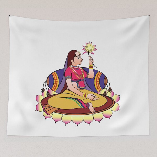 Item preview, Lord's Gopika, Sevika, or lady servants in Indian mythology designed and sold by Gurunath Bhadekar.