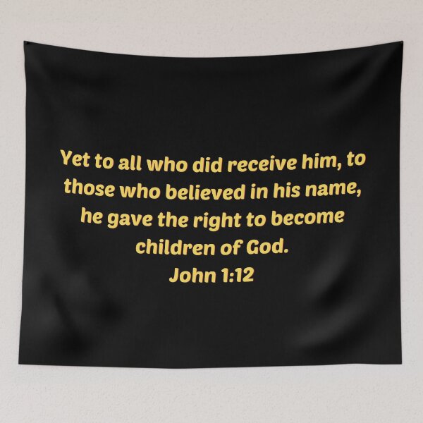Item preview, Bible Verse John 1:12 designed and sold by Prayingwarrior.