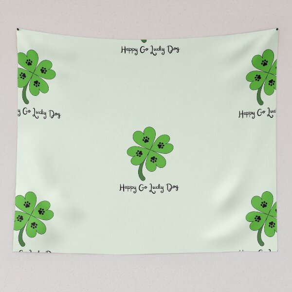 Item preview, St. Patricks Day Happy Go Lucky designed and sold by SportyDogShop.