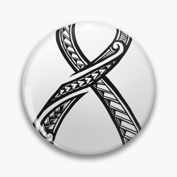 Artikelvorschau, Polynesian Tribal Cancer Ribbon entworfen und verkauft von rudegrlkyrah.