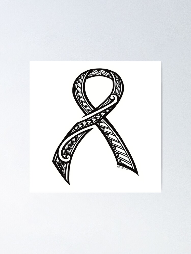 Polynesian Breast Cancer Awareness Sticker -  UK