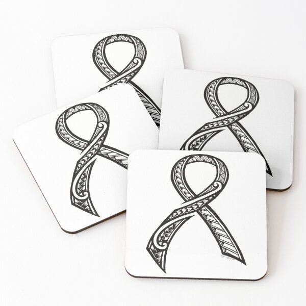 Artikelvorschau, Polynesian Tribal Cancer Ribbon entworfen und verkauft von rudegrlkyrah.