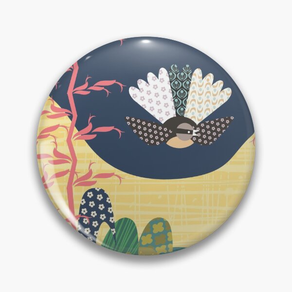 Item preview, New Zealand - Fantail and Flax (Groovyland) designed and sold by contourcreative.