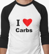 I Love Carbs Men's Baseball ¾ T-Shirt