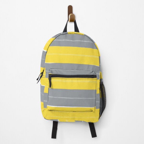 Item preview, Yellow and gray striped line pattern designed and sold by BLMcreations.