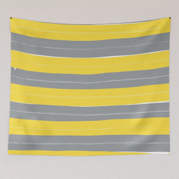 Item preview, Yellow and gray striped line pattern designed and sold by BLMcreations.