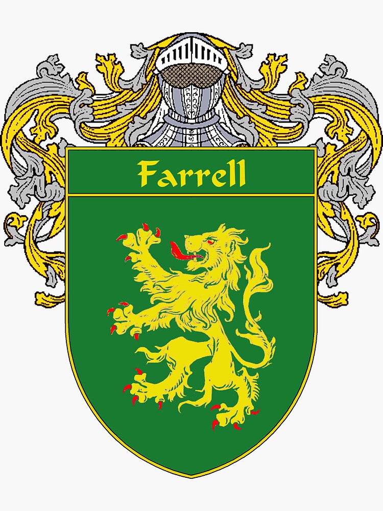 "Farrell Coat of Arms/Family Crest" Sticker by IrishArms Redbubble