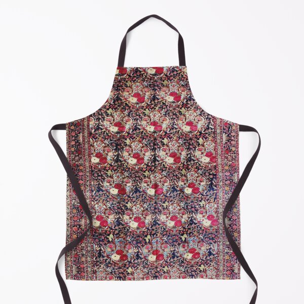 Item preview, Antique Tabriz Rug With Red And White Flowers Print designed and sold by Vicky Brago-Mitchell®.