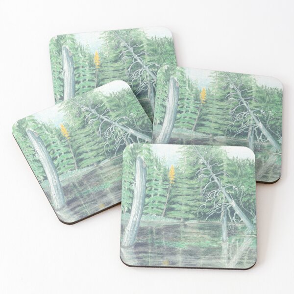 Item preview, Oregon Coastal Swamp Land Colored Pencil designed and sold by Tinasrealm.