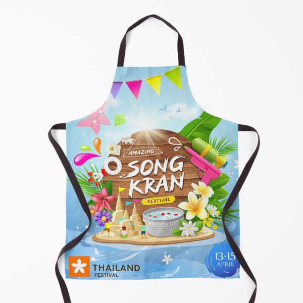Artikelvorschau, SongKran Thai Famous Festival am April Print entworfen und verkauft von Wisit Thongngam.
