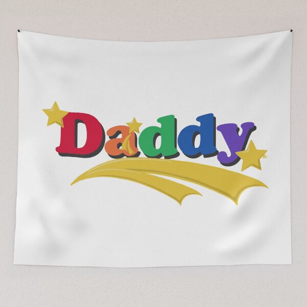Item preview, Daddy - Rainbow and Stars designed and sold by The White Bat.