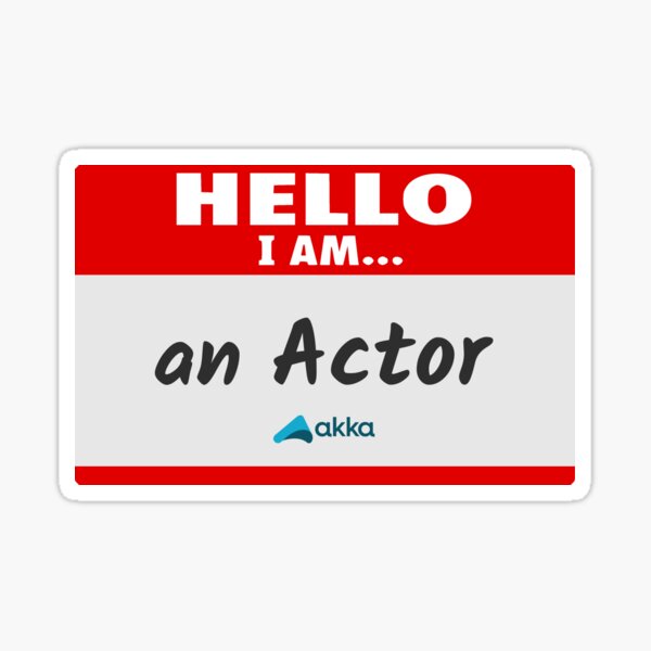 Item preview, Hello I am an Actor (Akka) designed and sold by maximumart.
