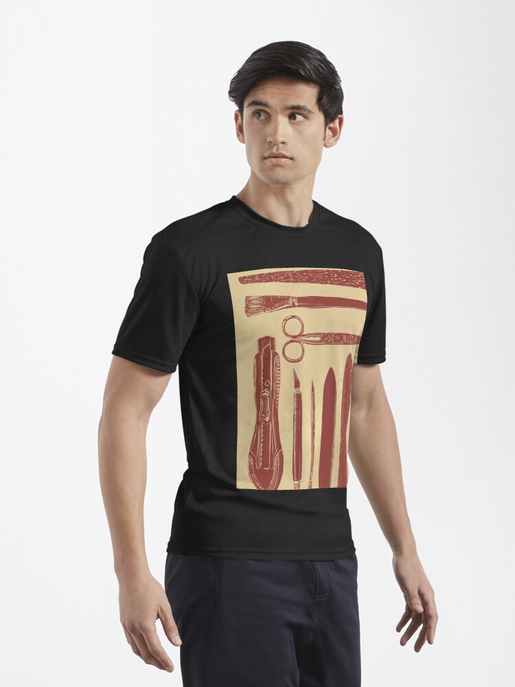 Alternate view of bookbinding tools Active T-Shirt