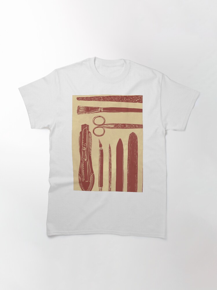 Alternate view of bookbinding tools Classic T-Shirt