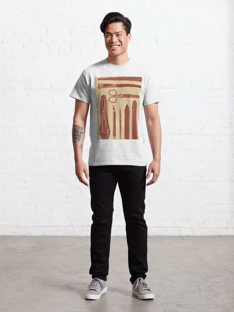 Alternate view of bookbinding tools Classic T-Shirt