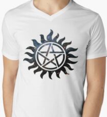 Übernatürliche Galaxie T-Shirt mit V-Ausschnitt