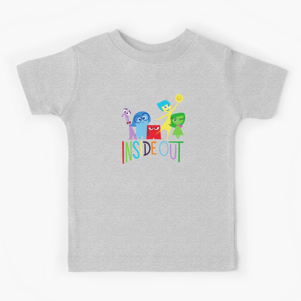 Inside Out Official Girls Sublimation Character T-Shirt / 7-8 Years / White