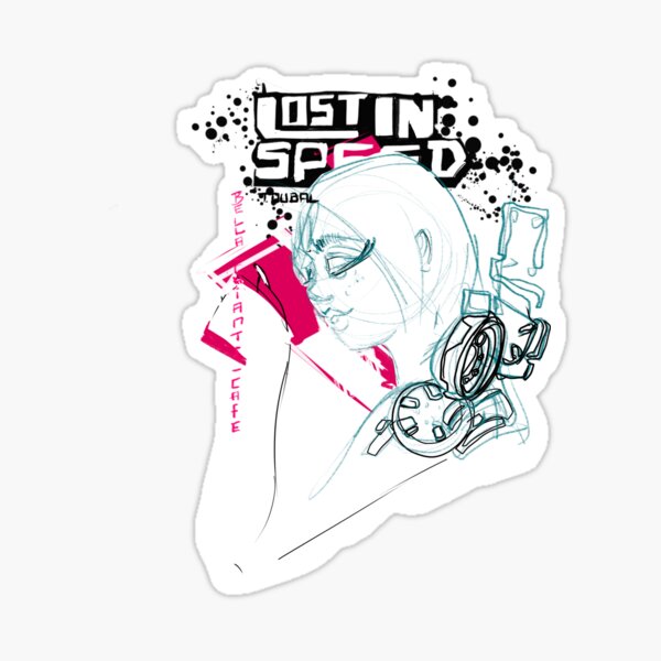 Masquée même dans le cyberpunk Sticker