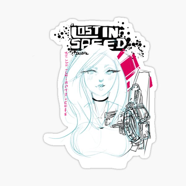 Masquée même dans le cyberpunk Sticker
