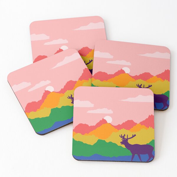 Item preview, Rainbow Elk Landscape designed and sold by FrostedDesigns.