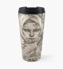 Fairy lady with ermine and birds Travel Mug