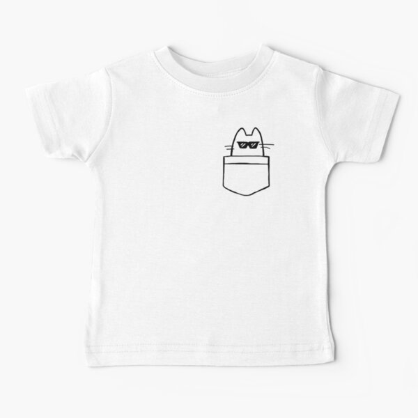 Cool Cat in Pocket Baby T-Shirt