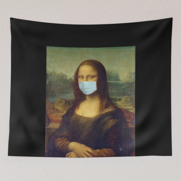 Item preview, Pandemic Mask Art Mona Lisa designed and sold by Bevatron.