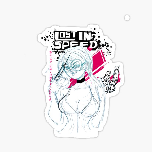 Masquée même dans le cyberpunk Sticker