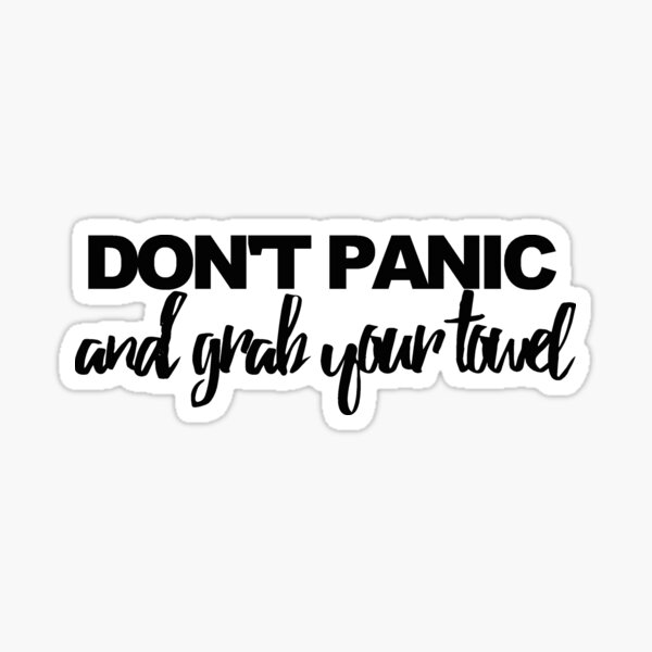 Grab your Towel Sticker