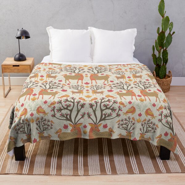 Item preview, Deer Damask Tribal art beige designed and sold by artypeaches.